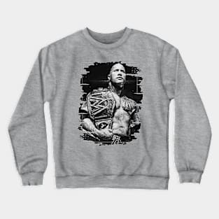 The Rock \ Brush Art \\ WWE Crewneck Sweatshirt